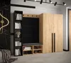 Garderobe MIRO Set 4 mit gepolsterten Paneelen Industrial Produktbild-Vorschau 2