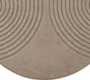 Moderner Teppich Braun mit 3D-Kreismuster für Wohn- und Produktbild-Vorschau 4