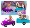 LEAN Toys 24473 Ankiki-pop met cabriolet, aanhanger en Productafbeelding-voorbeeld 2