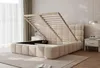 Polsterbett BORIO 180x200 Creme Boucle mit Bettkasten & Produktbild-Vorschau 5