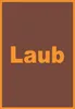 Laub Mülltrennung Schild mit Text hochkant A6 Rückseite Produktbild-Vorschau 1