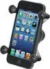 A smartphone held in a black holder. Náhled obrázku produktu