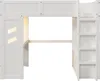 Hochbett mit Schreibtisch, Stauraum und LED-Beleuchtung, Produktbild-Vorschau 8