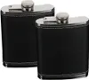 2er Pack 140ml Flachmann Taschenflasche Edelstahl Produktbild-Vorschau 1