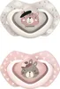 Canpol Babies Silikon Schnullerset Bonjour, 2er Pack, Rosa, Produktbild-Vorschau 1