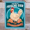 Frische Eier von glücklichen Hühnern Metallschild XL in Produktbild-Vorschau 7
