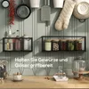 HOMCOM Wandregal 2er-Set Schweberegal aus Stahl, Wandboard Produktbild-Vorschau 5