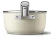 20 cm matte cremefarbene töpfe + deckel Smeg SPF2012CRM Produktbild-Vorschau 2