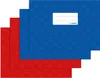 Heftumschläge A5 quer Kunststoff 2x blau + 2x rot, gedeckt Produktbild-Vorschau 1