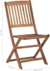 vidaXL Klappbare Gartenstühle 2 Stk. Massivholz Akazie Produktbild-Vorschau 6