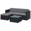 SONGMICS (5-tlg) Gartenlounge-Set, Tisch, Fußhocker und Produktbild-Vorschau 2