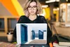 MuchoWow® Laptop Aufkleber Sticker Cover Tür - Blau - Weiß Produktbild-Vorschau 5