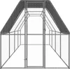 vidaXL Venkovní klec pro kuřata 2x8x2 m Pozinkovaná ocel Náhled obrázku produktu 1
