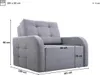 MOEBLO Schlafsessel PORTO 80 – Sofa Sessel Jugendsofa Produktbild-Vorschau 7