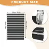 FIVMEN Doppelrollo Klemmfix ohne Bohren|Schwarz B100 x H150 Produktbild-Vorschau 2