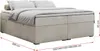 Boxspringbett ohne Kopfteil mit Bettkasten, niedriges Produktbild-Vorschau 5