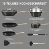 Topfsets, 12-teilige Kochtopfset Antihaft-beschichtete, Produktbild-Vorschau 2
