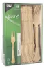 Papstar vidličky dřevo Pure 19,5cm přírodní vintage design Náhled obrázku produktu 2