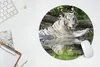 MuchoWow® Mauspad Mousepad Weißer Tiger im Wasser 40x40 cm Produktbild-Vorschau 5