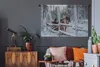 MuchoWow® Wandteppich Wandbehang Ein Rentier im Dorf des Produktbild-Vorschau 5