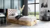 Boxspringbett Gästebett Bett DIONA MINI 90x200cm Stoff Sand Produktbild-Vorschau 1