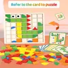 Montessori houten puzzel, mozaiek, 120 stukjes, educatief Productafbeelding-voorbeeld 4