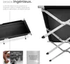 Lot de 2 lits de camp - noir Voir les images du produit 3