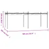 vidaXL Pergola mit Schiebedach Creme 589x292x230 cm Produktbild-Vorschau 13
