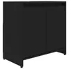 vidaXL Badezimmerschrank Schwarz 60x33x61 cm Holzwerkstoff Produktbild-Vorschau 3