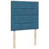 Design Boxspringbett mit Matratze Blau 80x200 cm Samt, Produktbild-Vorschau 9