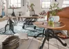Drehhocker >IRON< in Natur / schwarz aus Massivholz / Produktbild-Vorschau 2