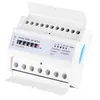 A white digital 3-phase 4-wire kWh meter is shown against a white background. Produktbild-Vorschau