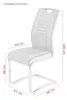 5tlg. ESSGRUPPE Rems, 1 Tisch Betonoptik+Schwarz/Weiß - Produktbild-Vorschau 10