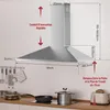 LEVIVO A+++ Hotte aspirante 90 cm à recyclage d'air & Voir les images du produit 5