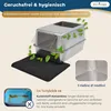 Katzenklo Edelstahl XXL mit Deckel – Katzentoilette Produktbild-Vorschau 3