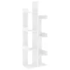 vidaXL Libreria bianca 48x25,5x140 cm Materiale a base di Anteprima dell’immagine prodotto 1