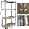 Schwerlastregal 160x80x40 cm 2er Set Lagerregal Kellerregal Produktbild-Vorschau 2