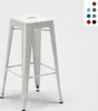 Tabouret de bar 76cm en acier métal pour bar et cuisine Voir les images du produit 6