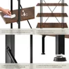 Etagère bibliothèque GLASGOW style industriel 106 x 34,5 x Voir les images du produit 5