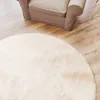 Tapis en Fourrure artificielle Interiyou Fargo Beige, rond, Voir les images du produit 3