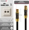 PremiumX 10m Gold-Line TV Antennenkabel Schwarz Produktbild-Vorschau 2
