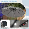 3 m Solar-Sonnenschirm mit 24 LED Lichtern, Belüfteter Produktbild-Vorschau 8