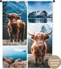 MuchoWow® Wandteppich Wandbehang Schottisches Hochlandrind Produktbild-Vorschau 1