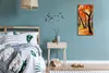 Wohnzimmer-Bild Leinwand Uhr Geräuschlos 30x60 Herbst Bäume Produktbild-Vorschau 4