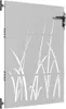 vidaXL Záhradná brána 85x125 cm Corten Steel Grass Design Náhľad obrázku produktu 1