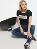 MUSTANG Damen, T-Shirt Alina C Logo Tee, S, Schwarz, sport, Produktbild-Vorschau 5