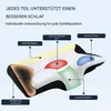 Nackenkissen aus Memory-Schaum, 2-in-1 ergonomisches Produktbild-Vorschau 3