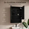 LED Spiegelschrank Bad 60x78 cm Schwarz mit Beleuchtung Produktbild-Vorschau 5