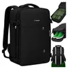 Trizand 27615 Zaino da viaggio 40 x 20 x 25 cm, USB, nero Anteprima dell’immagine prodotto 2
