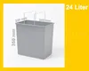 Hailo Inneneimer 1050209 dunkelgrau 24 L 345 x 220 x 350 mm Produktbild-Vorschau 2
